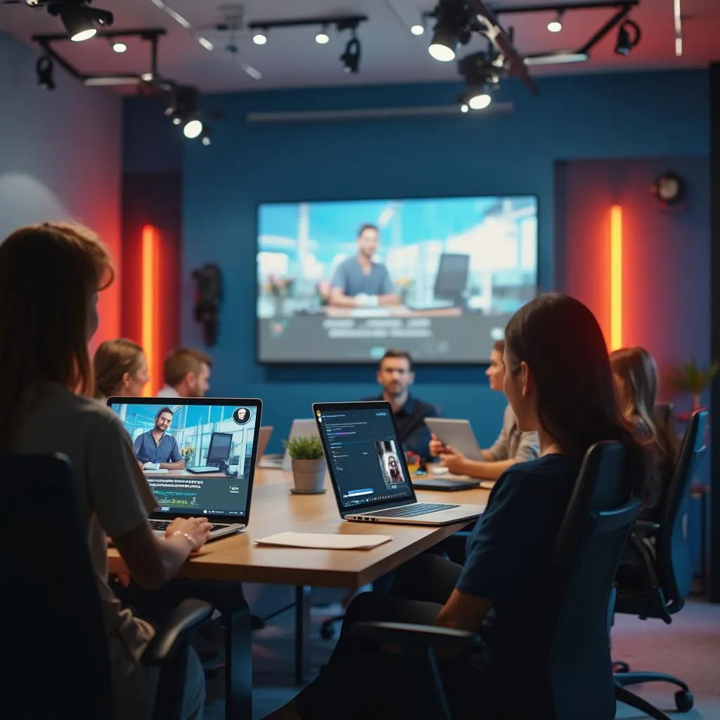 Sala de webinars y capacitación
